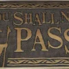Rubber Doormat You Shall Not Pass 40 x 60 cm