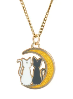 Sailor Moon Necklace - Cats On The Moon