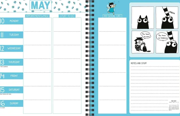Sarah's Scribbles 12-Month 2027 Monthly/Weekly Planner Calendar