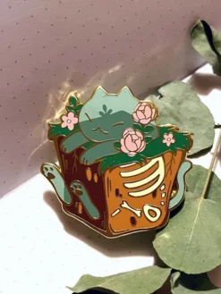Schrödingers Cat Enamel Pin