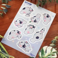 Sea Cows Sticker Sheet