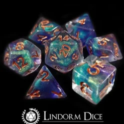 Shapeshifter set of 7 dice - Purple