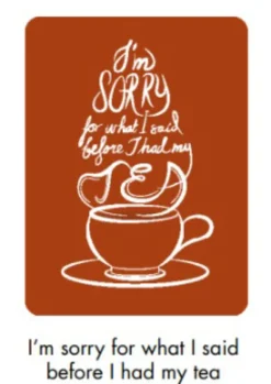Singel Sticker - Sorry For What I Said Before Tea