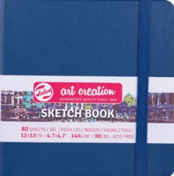 Sketchbook Navy Blue 12 x 12 cm