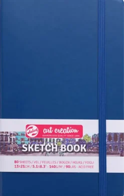 Sketchbook Navy Blue 13 x 21 cm