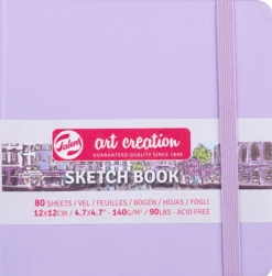 Sketchbook Pastel Violet 12 x 12 cm