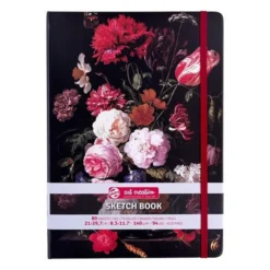 Sketchbook Still Life w/ Flowers 21 x 30