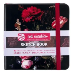 Sketchbook Still Life w/ Flowers 12 x 12