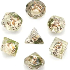 Skulls & Moss set of 7 dice