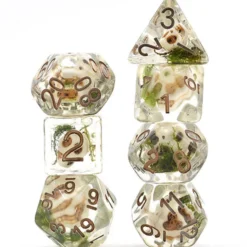 Skulls & Moss set of 7 dice