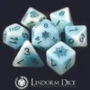 Snow Flake set of 7 dice