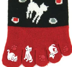 Socks Five-toe Neko Mizutama (Cats)