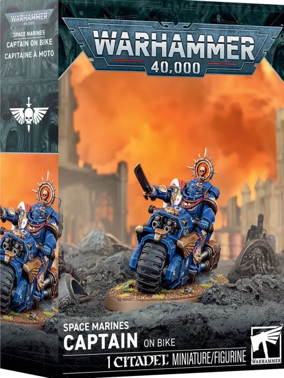 Space Marines Captain on Bike