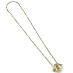 Spinning Time Turner - Pendant & Necklace (Gold Plaited)