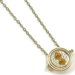 Spinning Time Turner - Pendant & Necklace (Gold Plaited)