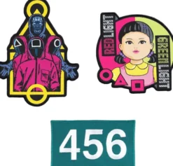 Squid Game - Iron On - 3 Patch Set