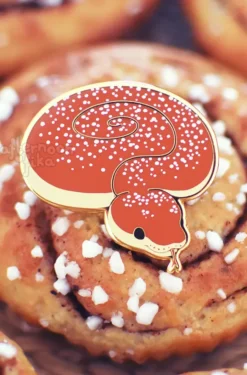 Sssinnamon Roll Snake Pin