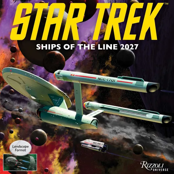 Star Trek Ships of the Line 2027 Wall Calendar