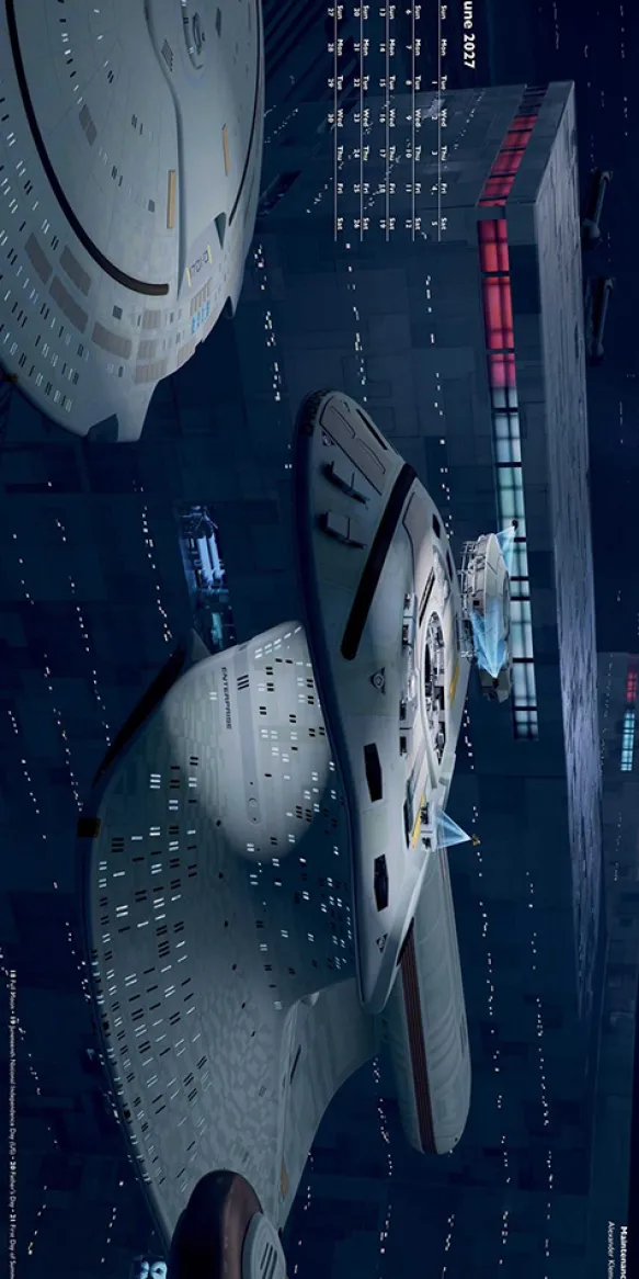 Star Trek Ships of the Line 2027 Wall Calendar