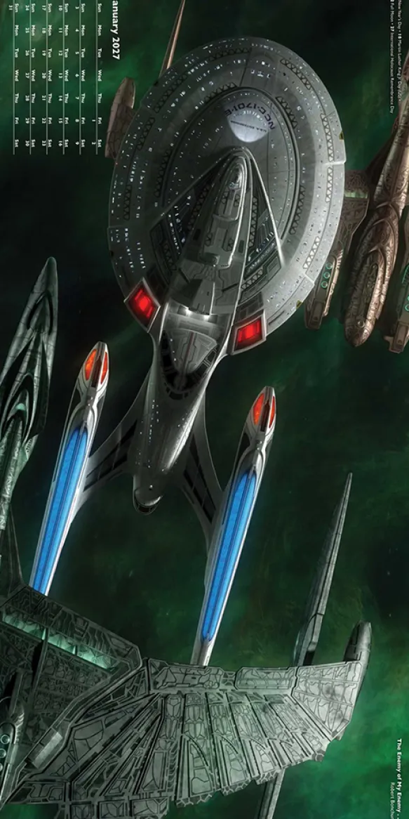 Star Trek Ships of the Line 2027 Wall Calendar