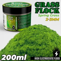 Static Grass Flock 2-3mm - SPRING GRASS - 200 ml