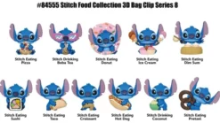 Stitch 3D Foam Bag Clips Series 8