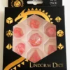 Strawberry set of 7 dice - Pink
