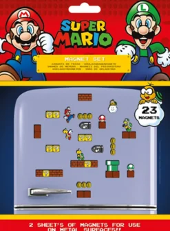 Super Mario Fridge Magnets Mushroom Kingdom
