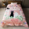 Sweet Pink Jiji Natsu Comforter 183 x 218 cm