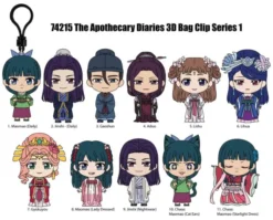 The Apothecary Diaries 3D PVC Bag Clips Serie 1