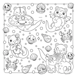The Creepy Cute Creatures Coloring Book