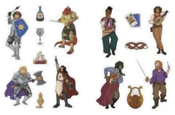 The Düngeonmeister RPG Sticker Book