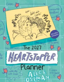 The Heartstopper 2027 Planner With art by Alice Oseman, and bonus stickers!