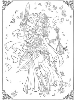The Knights of Tayrealm Coloring Book