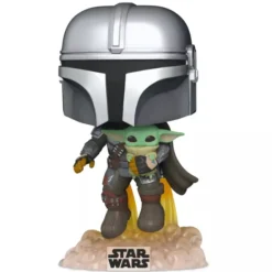 The Mandalorian Flying with the Child Pop! Vinyl Figure