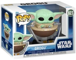 The Mandalorian Grogu in Pram Pop! Bobblehead Figure