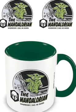 The Mandalorian Wherever I Go... Green Inner Mug