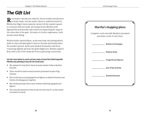 The Murder Mystery Club Puzzle Book: A Front-page Crime