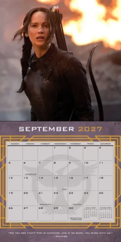 The World of The Hunger Games 2027 Wall Calendar