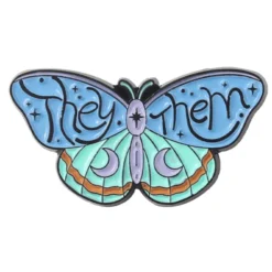 They/Them Pronoun Butterfly Pin