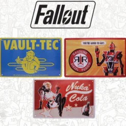 Tin Signs 3-Pack Fallout Brands