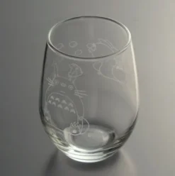 Totoro & Acorn Etched Glass 325 ml