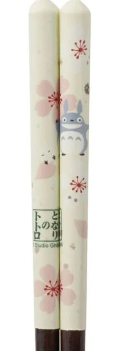 Totoro Wooden Chopsticks Cherry Blossom Pattern 23 cm