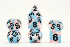 Transgender Flag set of silicone dice