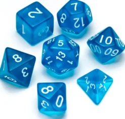 Transparent Series: Blue - Numbers: White