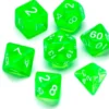Transparent Series: Green - Numbers: White
