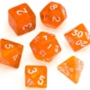Transparent Series: Orange - Numbers: White