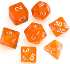 Transparent Series: Orange - Numbers: White