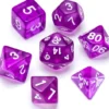 Transparent Series: Purple - Numbers: White