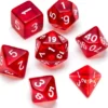 Transparent Series: Red - Numbers: White